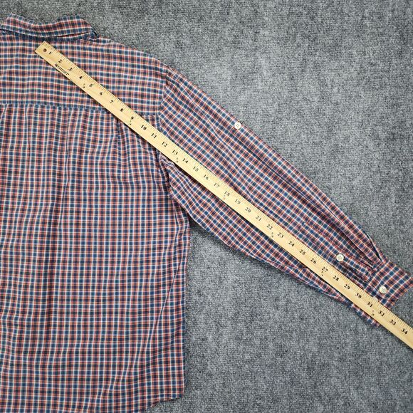 Woolrich Shirt Mens Large Plaid Roll Tab Sleeve Button Up Casual Outdoor Wear - Picture 7 of 16